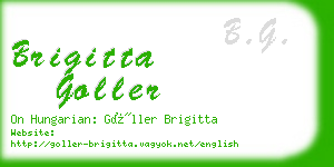 brigitta goller business card